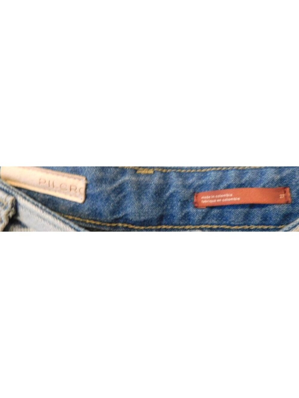 Pilcro Anthropologie Sz 27 Light Wash Jeans Wide LEg Raw Hem Trendy Denim Y2K - Picture 3 of 5